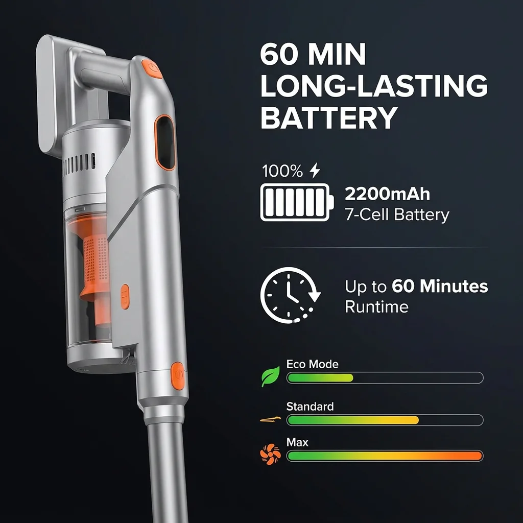Self-Emptying Cordless Vacuum Cleaner 28Kpa Auto Dust Collection Base Station Bagless Stick Vacuum for Home Hard Floor Carpet