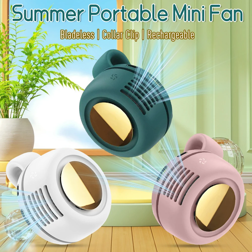 Home Office 365 - Ventilateurs électriques rechargeables sans pales, silencieux,