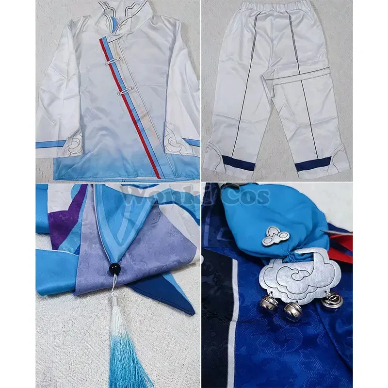 Juego Yanqing disfraz de Cosplay impacto Cosplay conjunto completo trajes juego de rol para hombres Halloween carnaval fiesta ropa