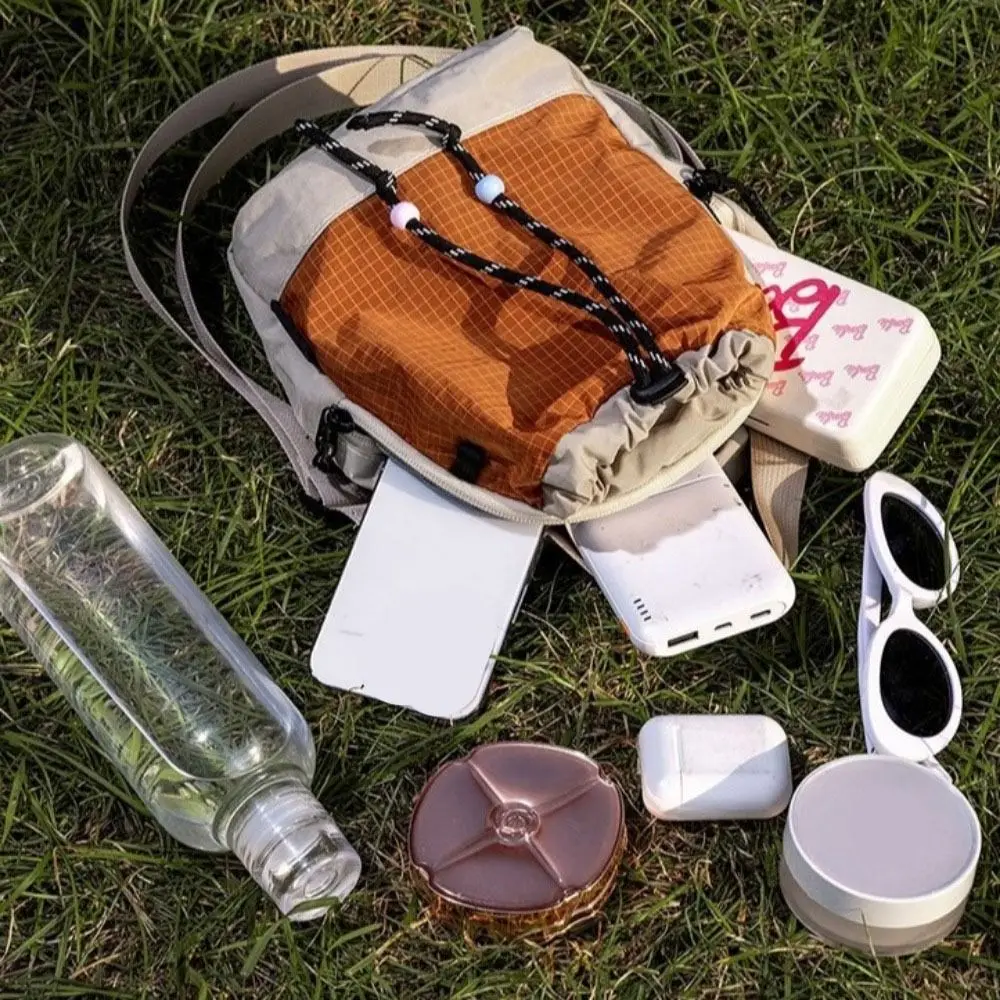 Large Capacity Water Bottle Carrier Bag Lightweight Waterproof Mobile Phone Bag Multi-Functional Korean Style
