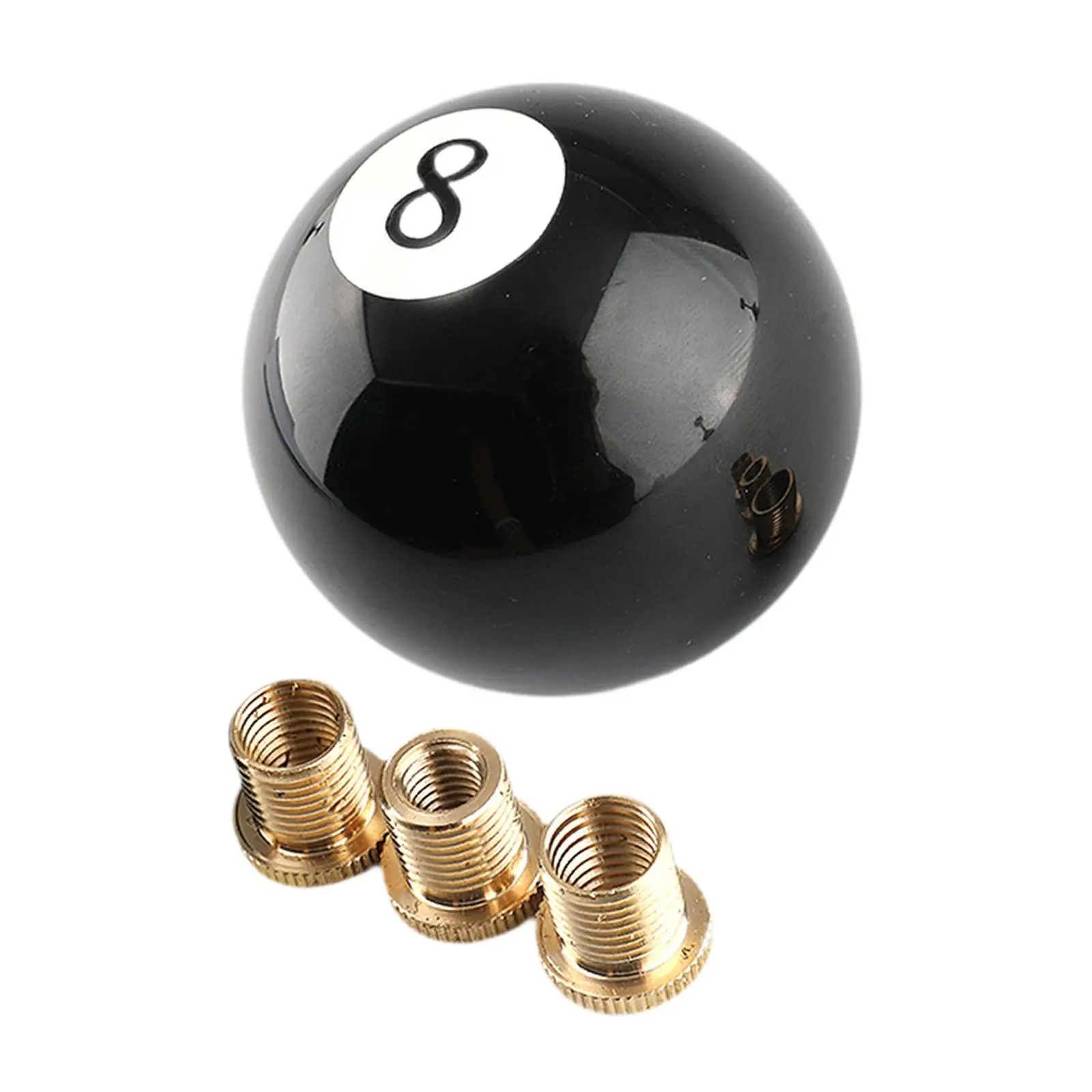 

Auto Interior Decoration Gear Shifter Knob Premium Acrylic Universal Ball Design with 3 Adapters for Most Vehicles