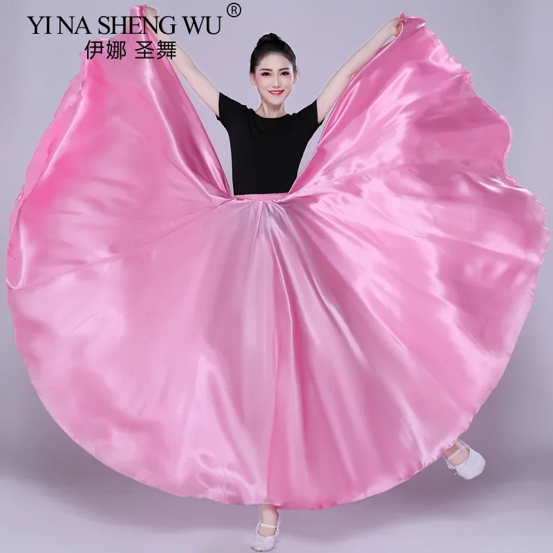 Kinder-Tanz-Rock mit großer Schaukel, Ballett-Tanz, 720-Grad-Chiffon, lange Röcke, Tänzerin, Übungskleidung, professioneller Bühnentanzrock