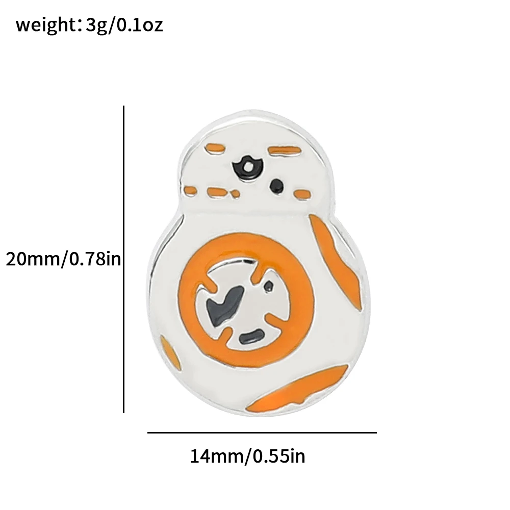 Star Wars BB8 Fashionable Creative Cartoon Brooch Lovely Enamel Badge Clothing Accessories