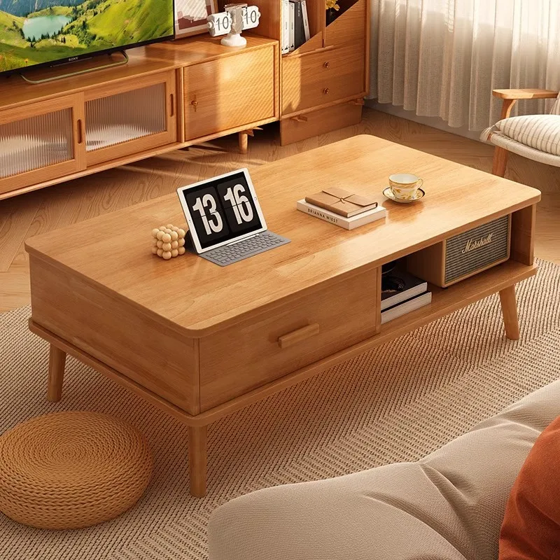

Log coffee table living room sofa side table balcony tea square table TV cabinet