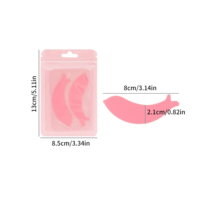 New Reusable 1Pair Eye Pads Silicone Stripe Lash Lift Eyelash Extension Hydrogel Patches Under Eye Gel Patch Makeup Tools