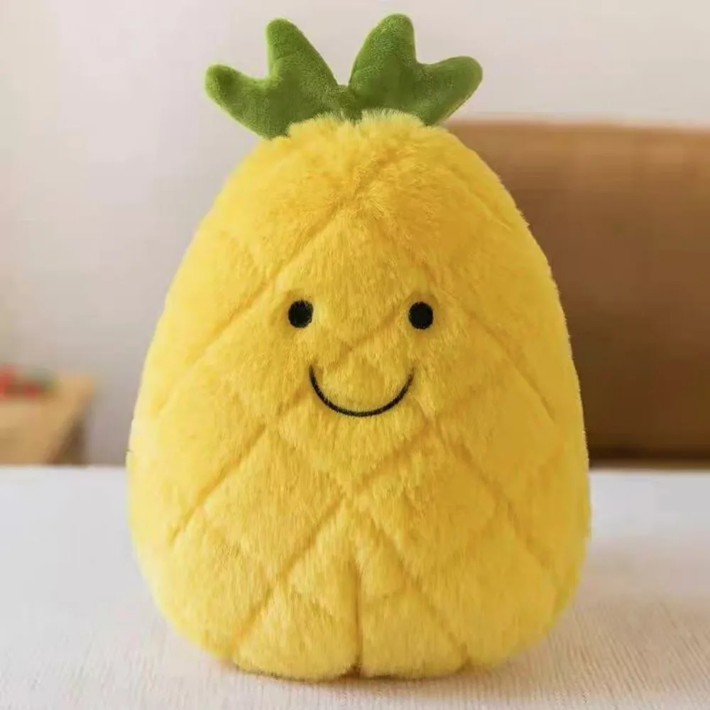 Cartoon Fruit Plush Toy Multicolor Cute Soft Stuffed Fruit Doll Watermelon Pumpkin Lemon Pineapple Mango Mini Cushion Pillow