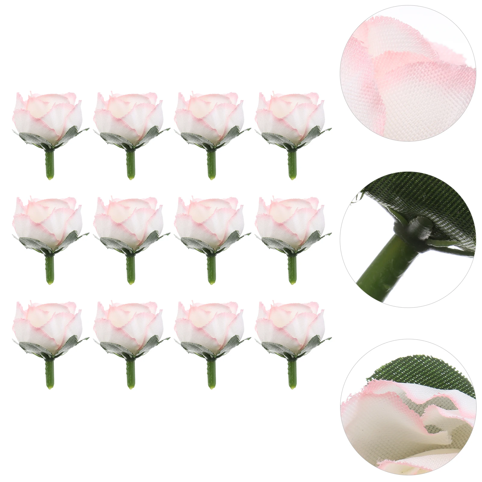 

50pcs 3Cm Artificial Silk Rose Heads Lifelike Wedding Decoration Reusable Table Decor Light Pink Rose Flower For Event Party