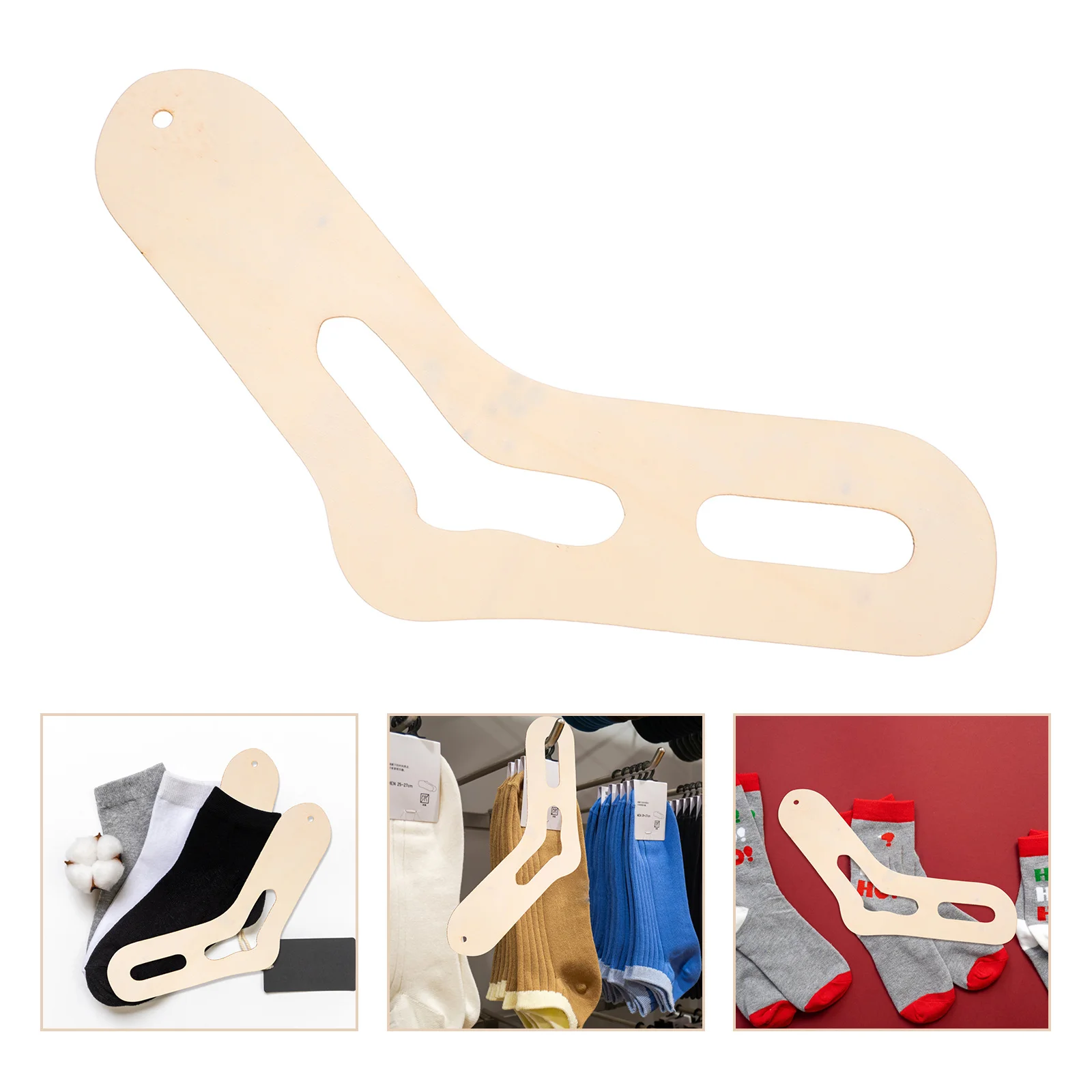 

Sock Board Wooden Sock Holder For Socks Gloves Scarves Space Saving Retail Display Hosiery Display Paperboard Decorative Shelf