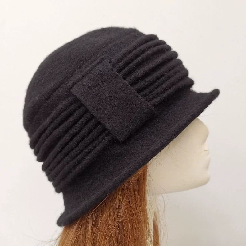 2025 Women's Simple Wool Beanie Winter Hat Ladies Warm Knitted Slouchy Soft Chunky Ribbed Cuffed Cap for Women Girls view 2