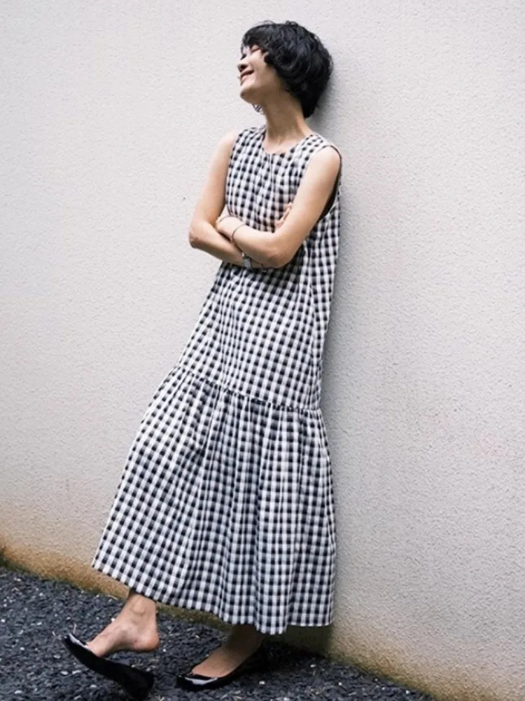 

Ele Lady's High-End Bla White Plaid Midi Dr Svel для похудения Весна Осень Зима Faion Корейский Sle Женский Dr