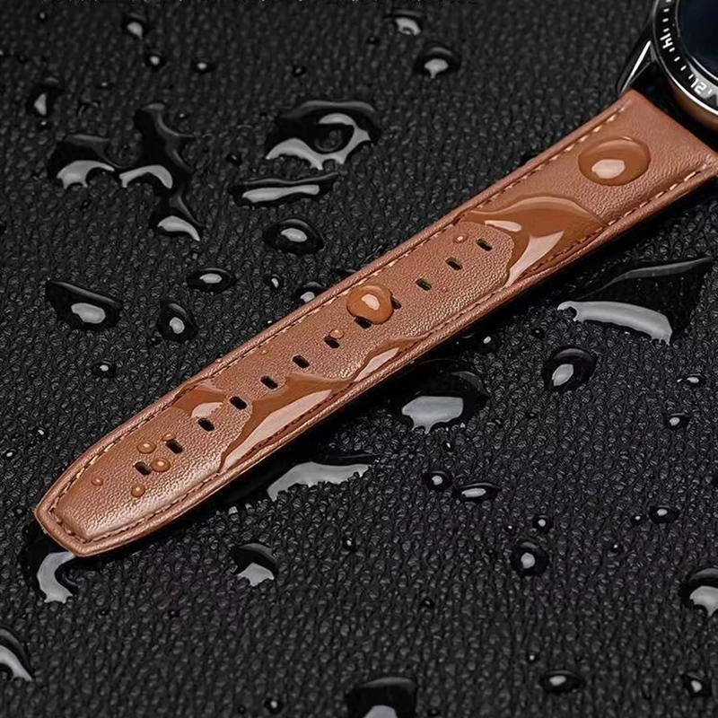 Leather Strap 22mm for Huawei Watch GT 2 GT3 Pro 46MM Watch Band Bracelet GT Runner 46mm Honor Magic 1 2 46mm Smart Watch Band