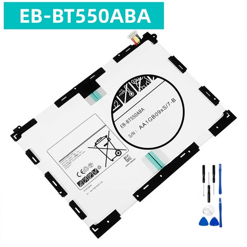 

New EB-BT550ABA EB-BT550ABE Battery For Samsung Galaxy Tab A 9.7 T550 T555C P555C P550 6000mAh Tablet Battery + Tools