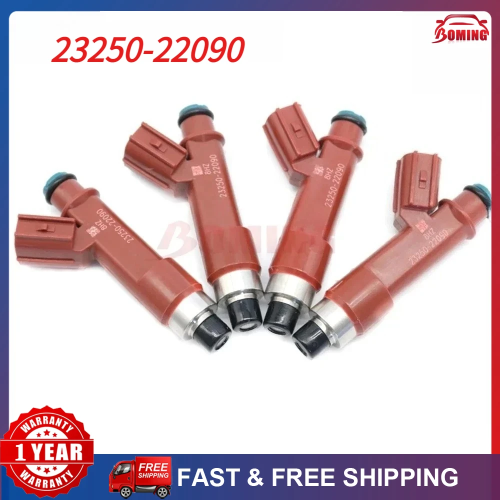 

New Fuel injectors 4pcs/lot Fit For Toyota Corolla ZZE142 1ZZFE Matrix 1.8L 2004-2008 2325022090 23250 22090 23250-22090