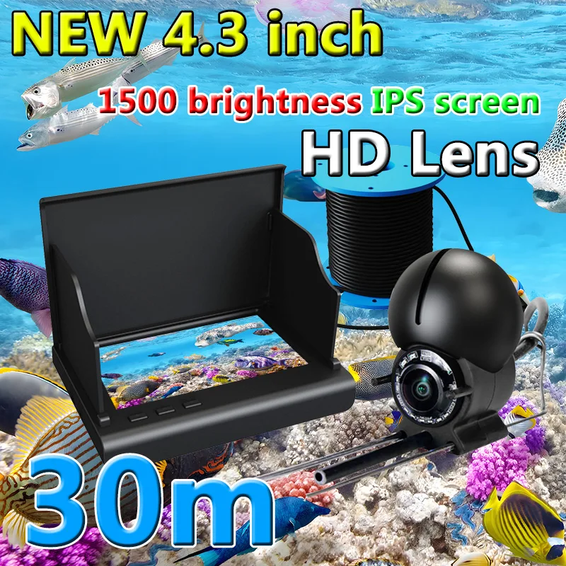 

NEW 4.3 inch IPS screen,HD lens,30m,fish finder underwater,fish finder for fishing,visual fish finder ,fishing camera