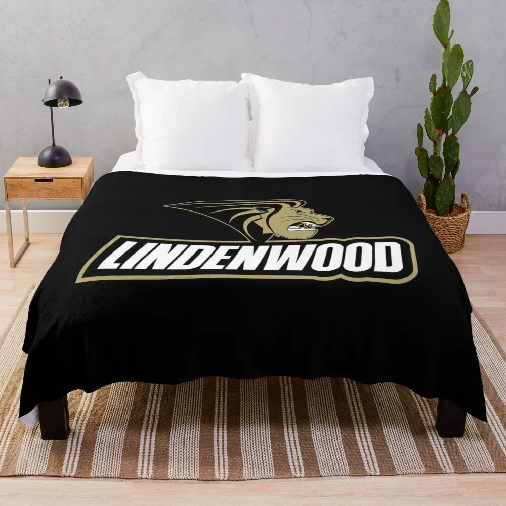 Manta de Lana Sherpa Suave de la Universidad Lindenwood, Manta Cálida para el Invierno