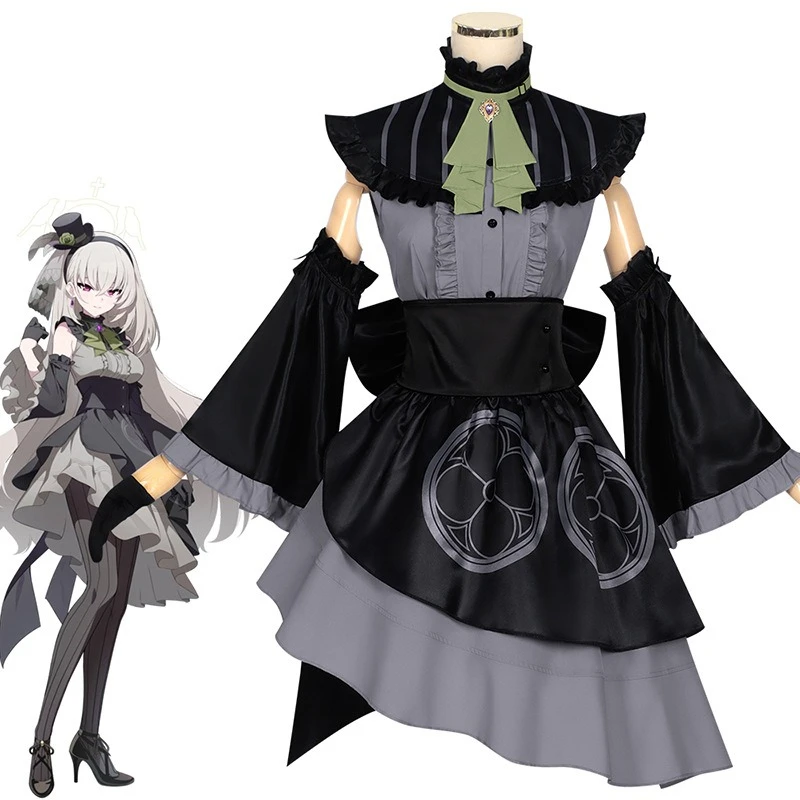 

Utazumi Sakurako Cosplay Costume Woman Blue Archive Character Dress Up Clothes Halloween Party Performance Dresses Anime Outfits