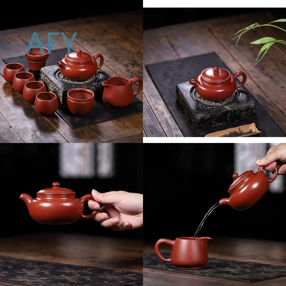 Authentic Yixing Dazhong Hong Pao Zisha Teapot for Home Use Premium Gongfu Cha Set Gift for Tea Lovers Ceramic Handmade