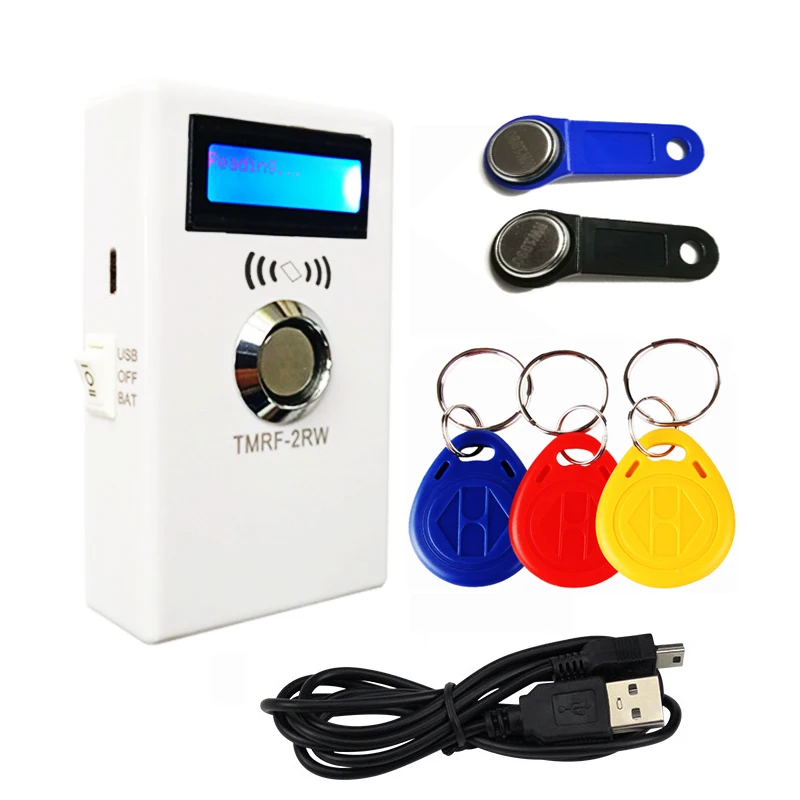 

TM iButton Programmer DS1990A Duplicator Cloner Copier 125Khz T5577 RFID Reader Write RW1990 Key Token RFID/TM Keyfob duplicator