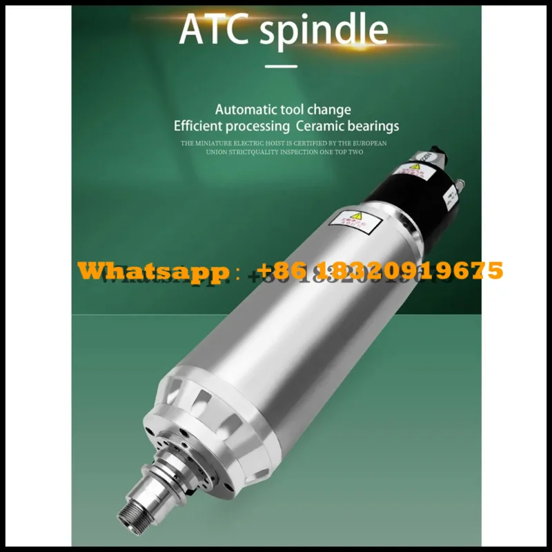 

BT30 7,5 кВт 5,5 кВт автоматический шпиндель для замены инструмента, пневматический двигатель шпинделя с водяным охлаждением ATC 220 В 380 В для гравировки, фрезерования металла