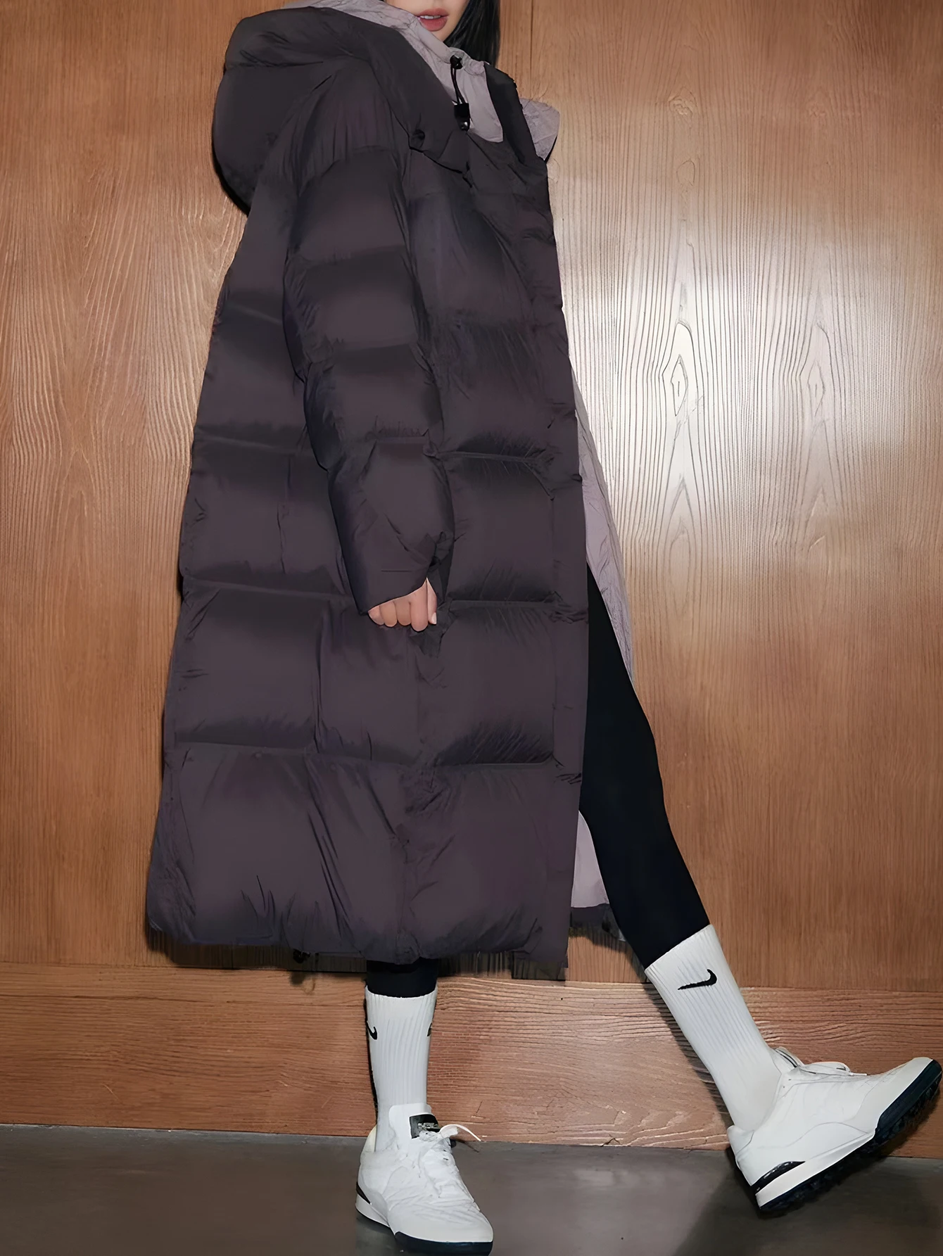 Veste rembourrée en coton à manches longues, vêtements décontractés d'automne et d'hiver, manches droites, Design allongé, haut confortable pour femmes