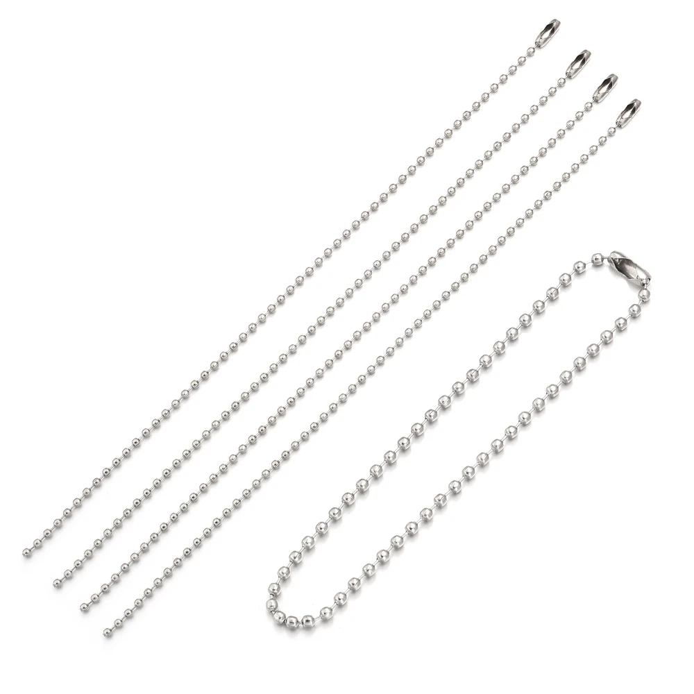 100 Stück 8/10/12/15/20cm Metall-Kugelketten für Schlüsselanhänger/Puppen/Etikettenanhänger, Großpackung Ketten für DIY-Schmuckzubehör – Detail 11