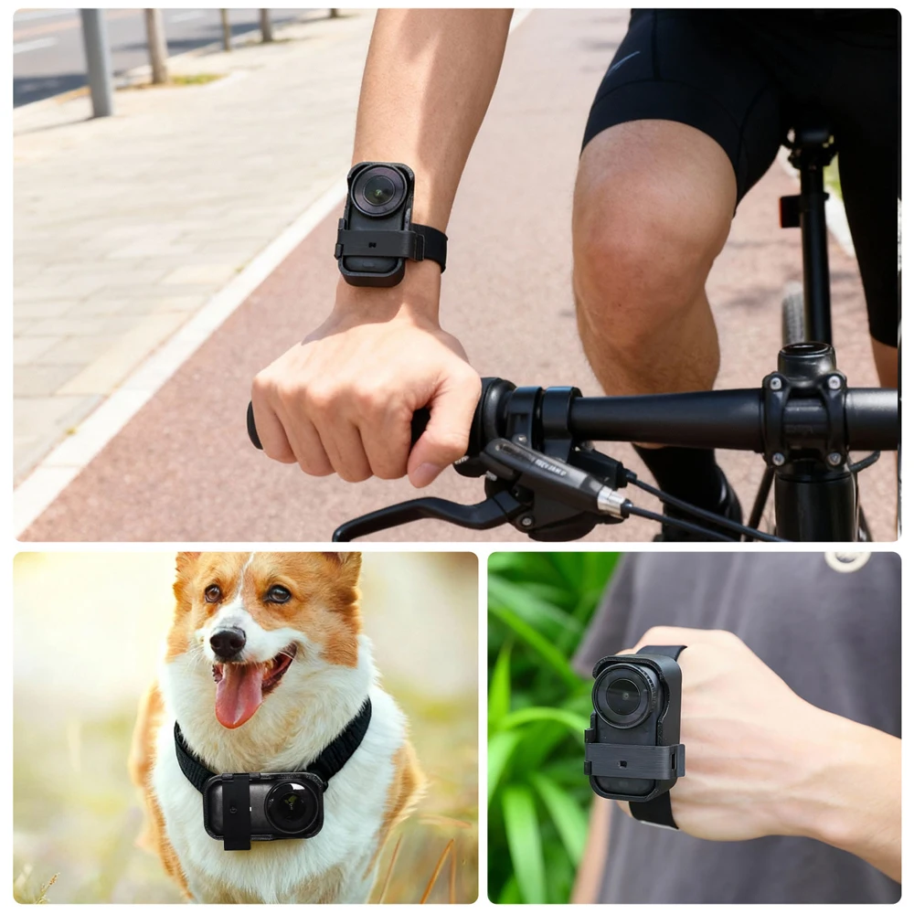 Silicone Hand Wrist Band Strap For DJI Osmo Nano, Multifunctional Sports Camera Mount Anti-lost Adjustable Wristband Mount