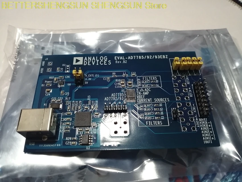 AD7793 Development Board (Official Equivalent: EVAL-AD7793EBZ) 24bit ADC, 24 High-Precision
