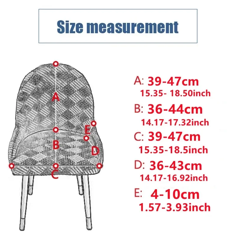 1PC Curved Pack Fashion Chair Cover Seat Cover Thin in Summer Dining Room Antifouling Removable Stool Cover  sillas de oficina