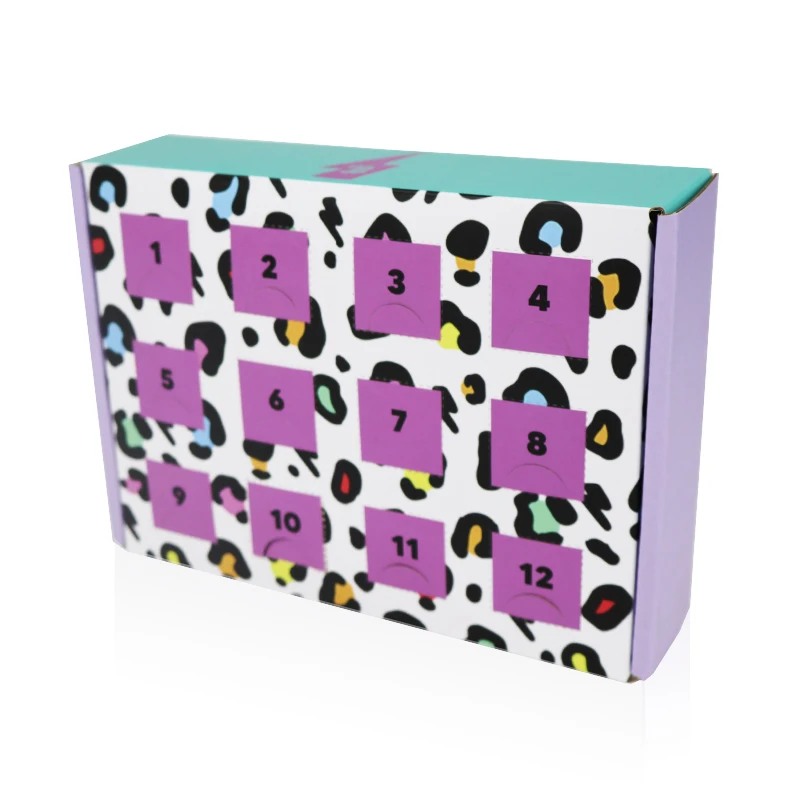 Customization.OEM Custom Empty Cardboard Jewelry & Earring Advent Calendar Box Matt Lamination with Custom Logo Printed for Watc