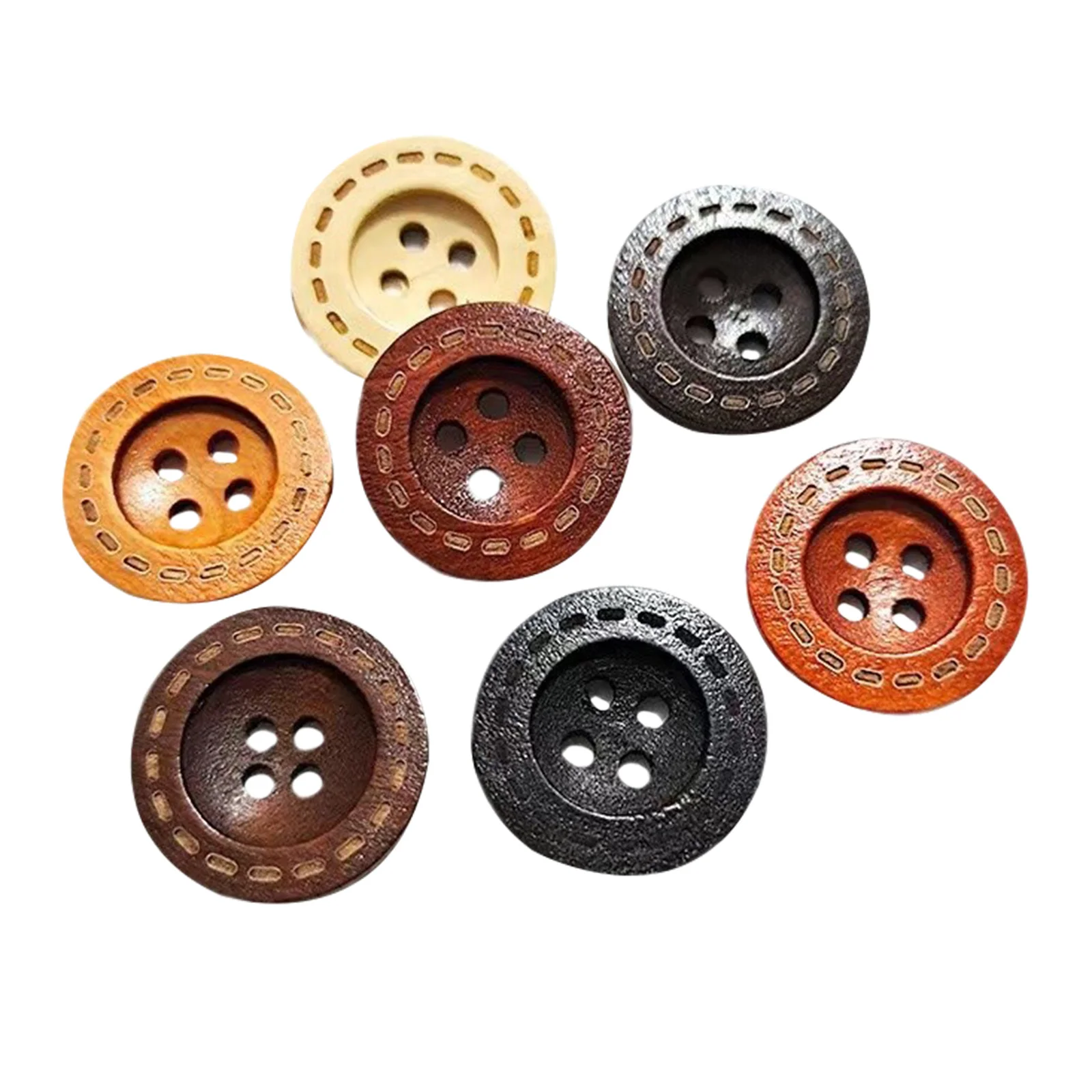 40 قطعة دبابيس ضغط الخشب خمر الزخرفية الإبهام المسامير شقة رئيس زر ترصيع للوحات الفلين نشرة الجدران لوحات مذكرة #1