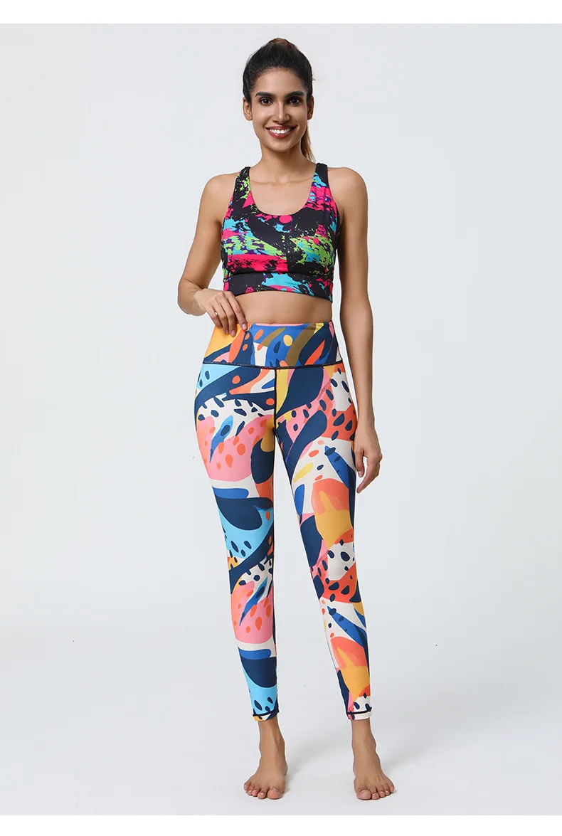 Color Sport Leggings Women 3D Printing Tights Yoga Pants Gym Leggin Ladies Seamless Leggins for Female Leginsy Sexy