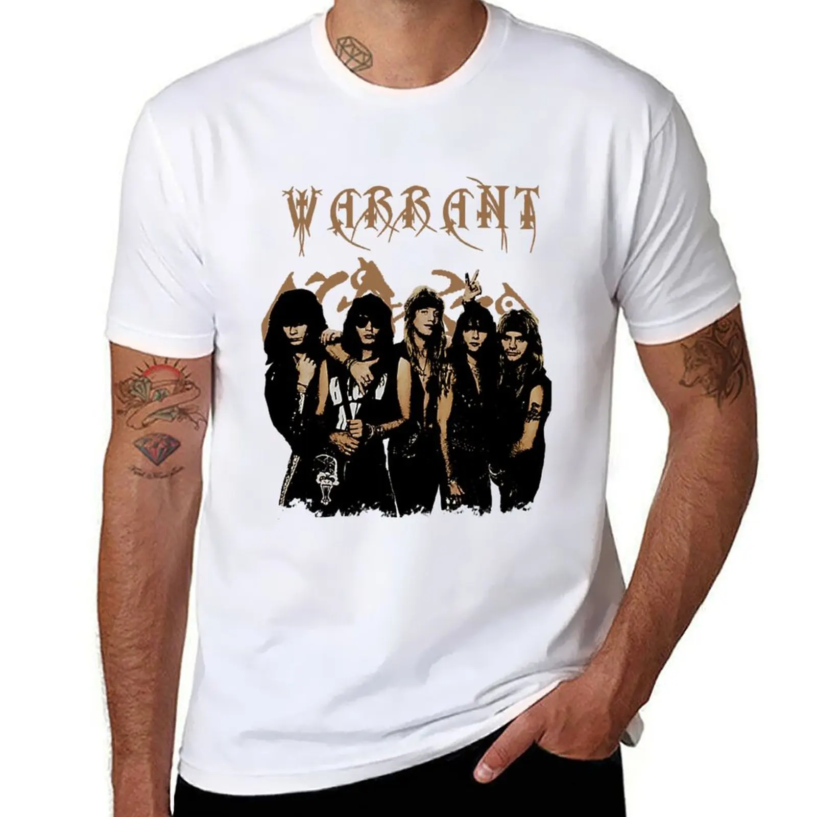 

Warrant-Drawn Style T-Shirt t shirts with prints man t shirt summer T-Shirt