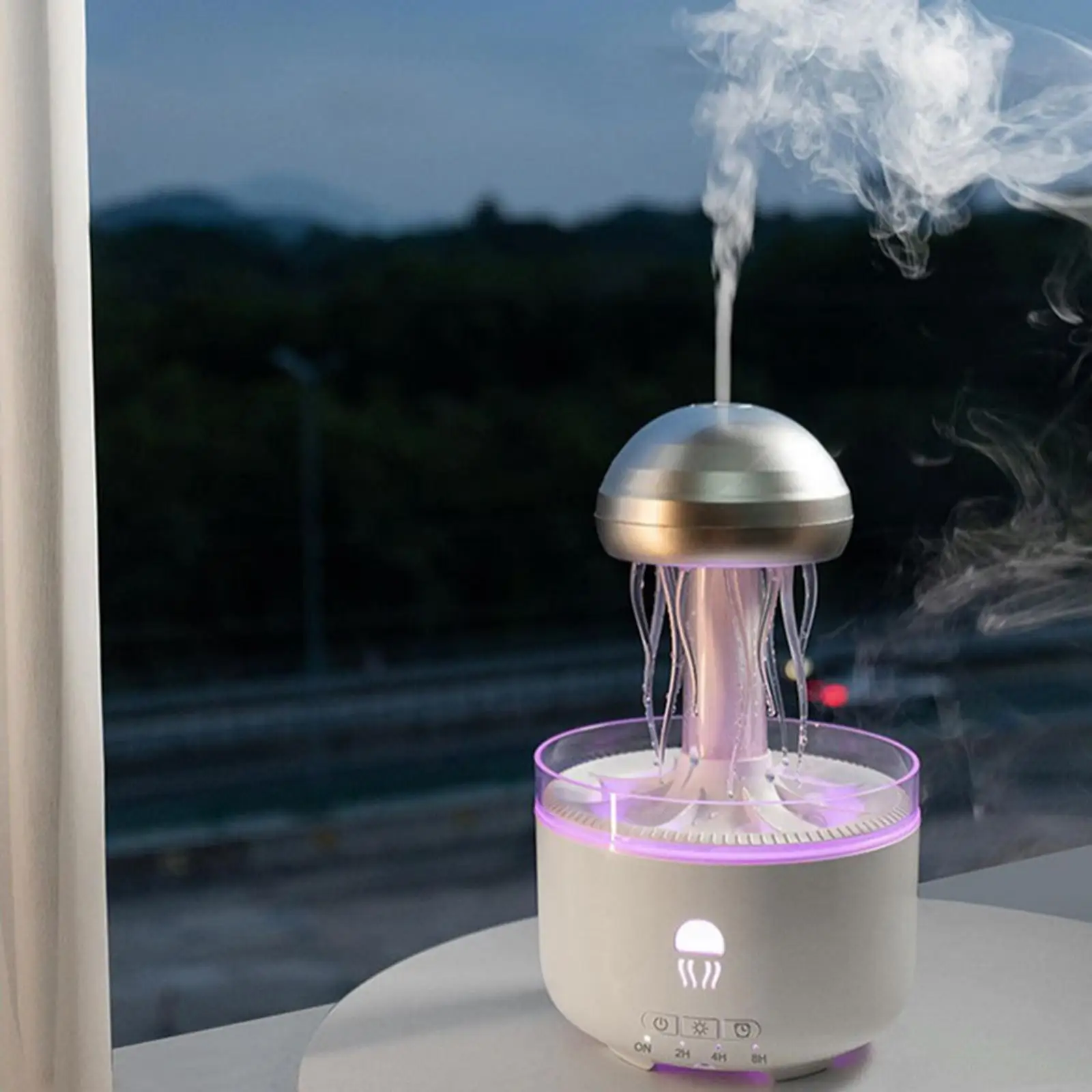 Air Humidifier Large Opening Water Tank with Night Light Multipurpose Mist Diffuser Humidifier for Bedroom Gym SPA Sleeping Room