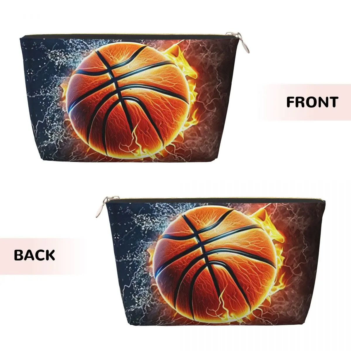 Custom Travel Basketball Toiletry Bag Kawaii Cosmetic Makeup Organizer Women Beauty Storage Dopp Kit Box