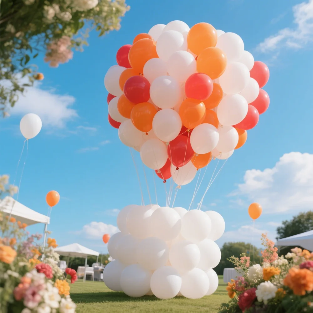 

50pcs 11inch White Orange Latex Balloons Baby Shower Wedding Anniversary Christmas Birthday Party Decoration DIY Pink Balloon