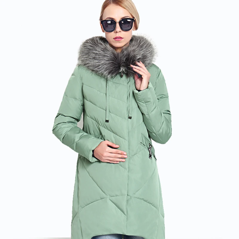 2022 New Winter Jacket Women Glitter Quilted Hooded Long Women's Winter Coat Hooded Thick Biological-Down Jacket Parka Docero