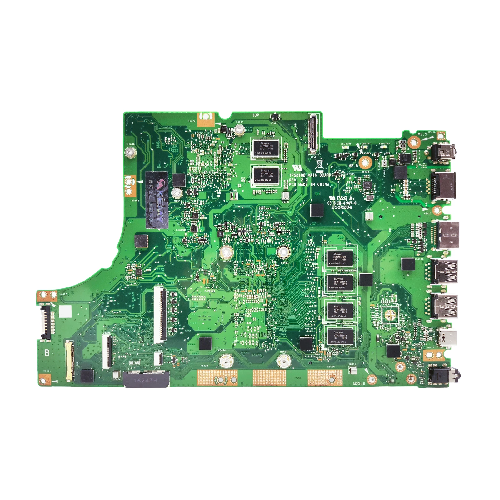 TP501U Notebook Mainboard For ASUS Vivobook TP501UB TP501UA TP501UQ TP501UQK Laptop Motherboard CPU I7 Gen 4G RAM GT940M