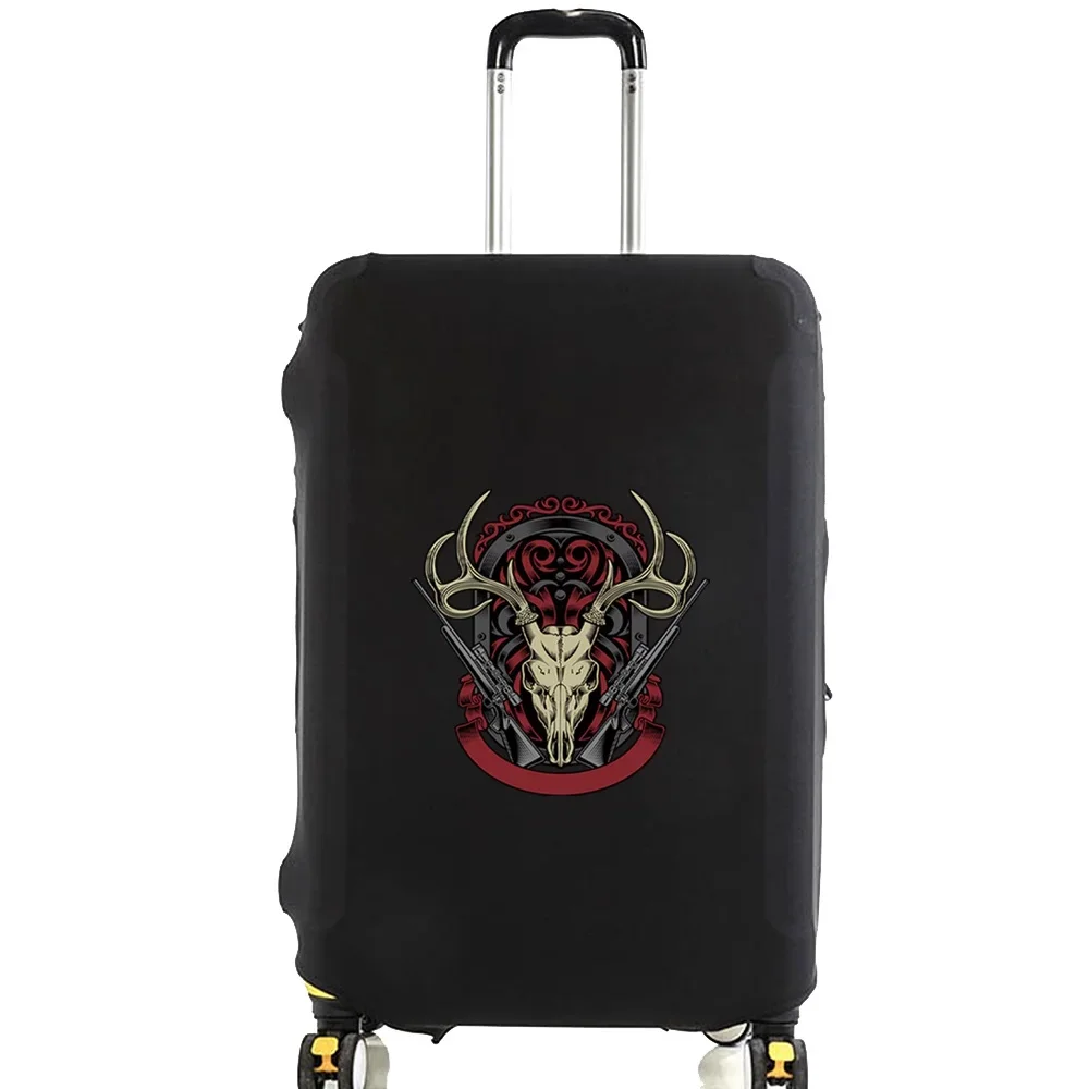 Fashion Unisex Luggage Case Suitcase Protective Cover Skull Pattern Travel Elastic Luggage Dust Cover Apply 18-32 Suitcase