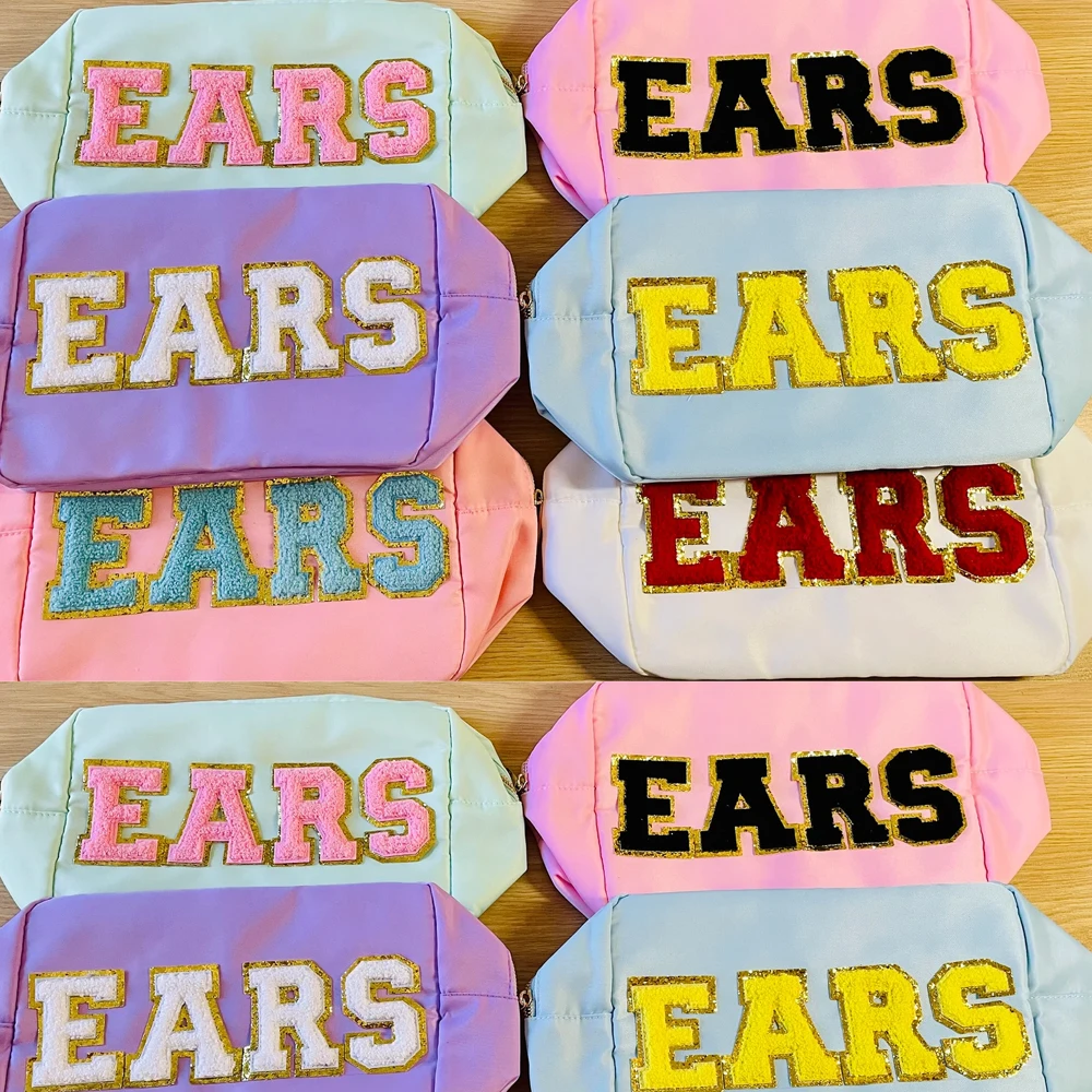 

Multicolor Gold Zipper Waterproof Girls Large Nylon Pouch Cosmetic Travel Bag Makeup Toiletry Bag Nylon Storage Bag Large