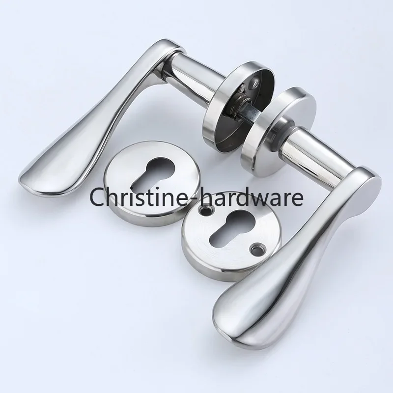 1Set Stainless Steel Universal Door Knob Bedroom Split Door Lock Handle Door Handle Hardware Door Handles For Interior Doors
