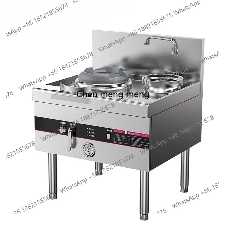 

X Commercial Gas Stove Dual Stove Stainless Steel with Tail, Energy Saving Burner