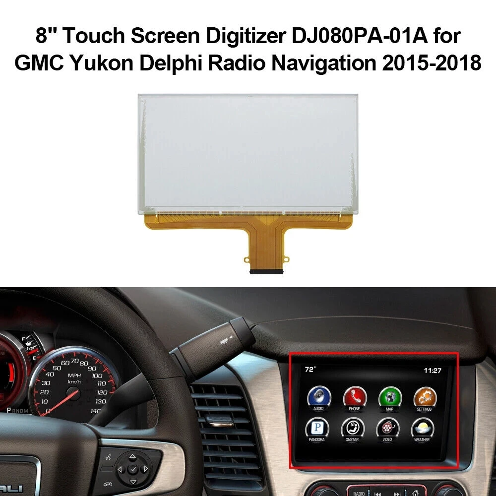 

For Chevrolet GMC MyLink Radio Navigation Dashboard LCD 8" Touch Screen Digitizer DJ080PA-01A