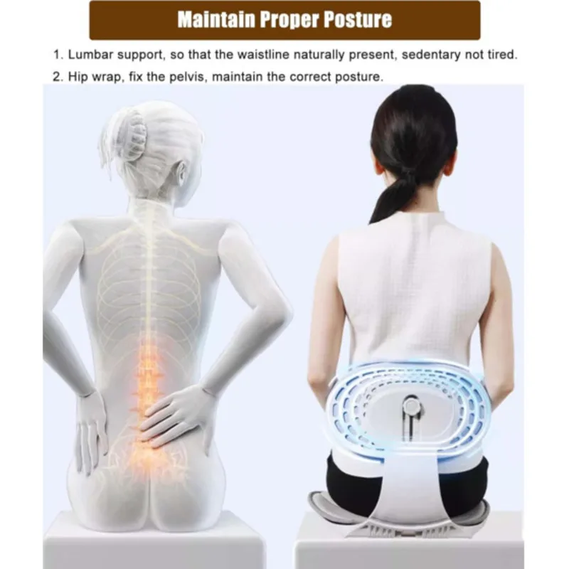 Oldable Posture Corrector Chair Office Back Support for Pain Relief Correcting Sitting Posture Driving Travel Office Home Use