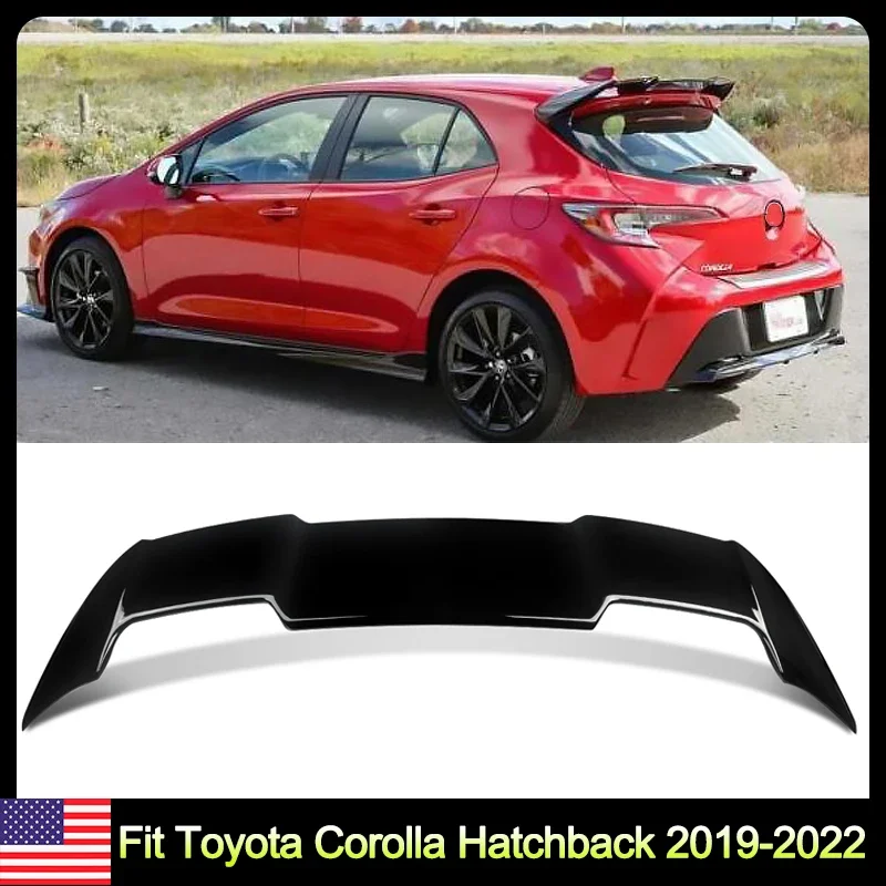 

Glossly Black Spoiler for TOYOTA Corolla Hatchback Rear Trunk Wing Lip Spoiler Car Styling 2019-2022