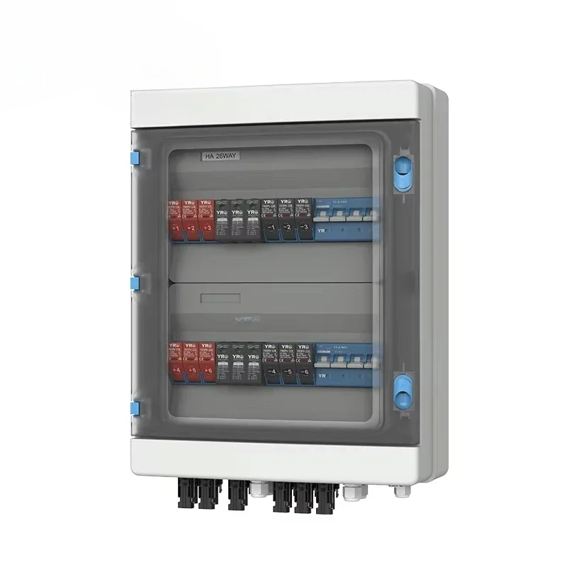 YRO Distribution Box Solar System Factory 6/2 1000V 26 Ways Circuit Breaker OEM  High Quality Waterproof IP66 Outdoor