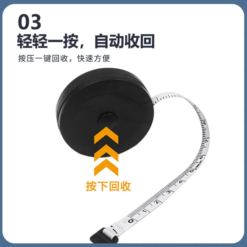 150cm/60 "신체 측정 눈금자 바느질 재단사 테이프 측정 센티미터 미터 바느질 측정 테이프 소프트 2 색 바느질 도구