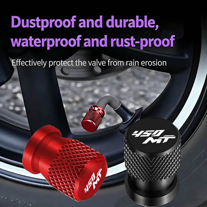 

For CFMOTO CF450MT 450MT MT450 CF 450 MT 450mt Motorcycle CNC Accessories Wheel Tire Valve Air Port Stem Cover Cap Plug 2PCS