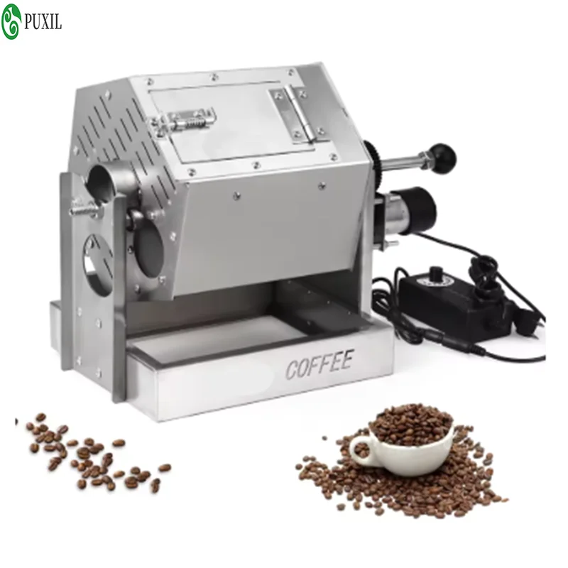 Electric Coffee Roaster Compact roaster with gas and electric ceramic oven heating Home Frying Machine Baked Coffee Beans