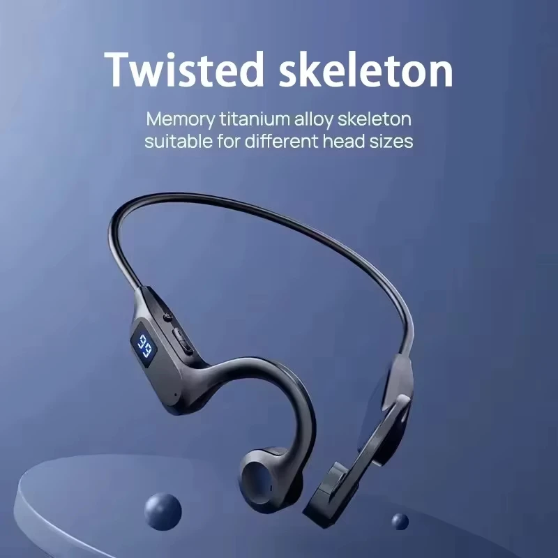 Bone Conduction Wireless Earphone Sport Swimming Bluetooth Compatible Headphone Hand-free With Mic For Running X7 Earbuds 2025