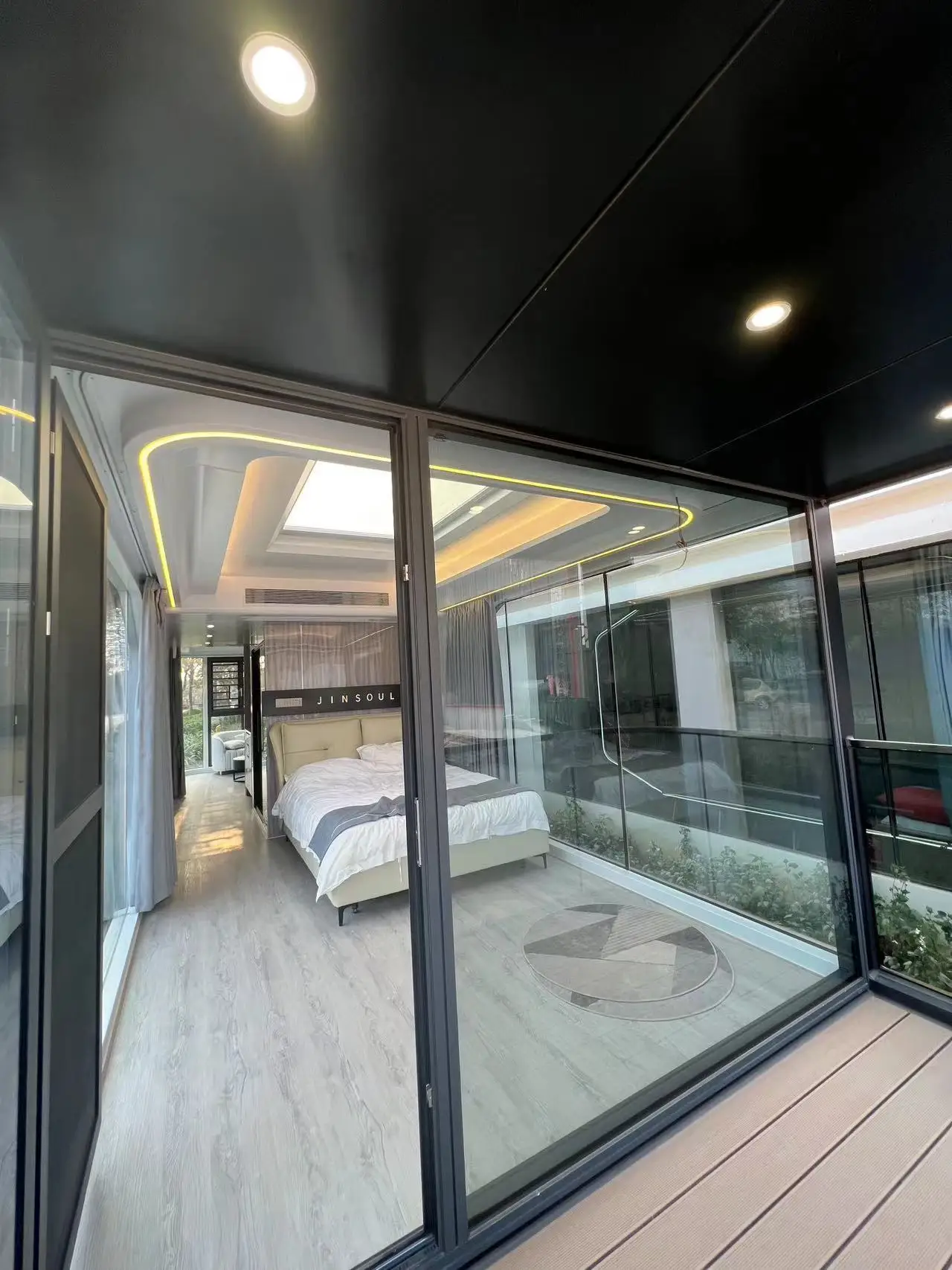 Lusso di alta qualità Tiny Casas Prefabricadas Mobile Baratas Space Capsule 2 camere da letto Container Home